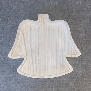 Wood Angel Serving Holiday Tray